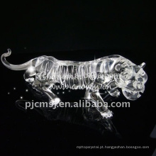 Figurines de cristal do tigre do estilo chinês para lembranças